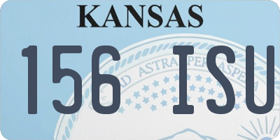 KS license plate 156ISU