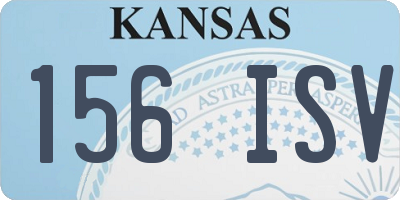 KS license plate 156ISV