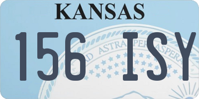KS license plate 156ISY