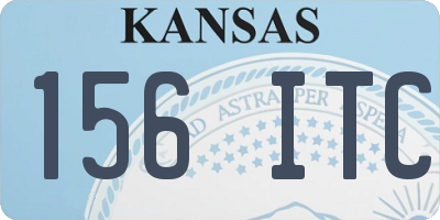 KS license plate 156ITC