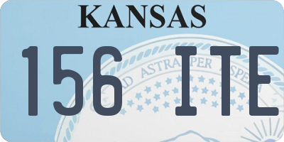 KS license plate 156ITE
