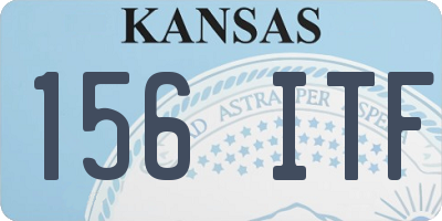 KS license plate 156ITF