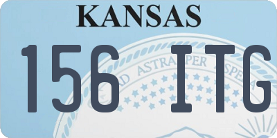 KS license plate 156ITG