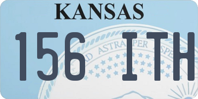 KS license plate 156ITH