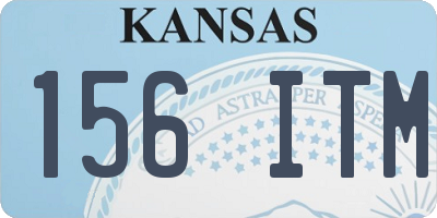 KS license plate 156ITM