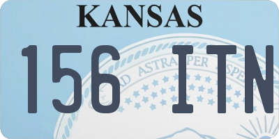 KS license plate 156ITN