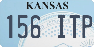 KS license plate 156ITP