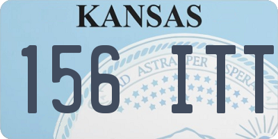 KS license plate 156ITT