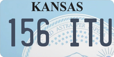 KS license plate 156ITU