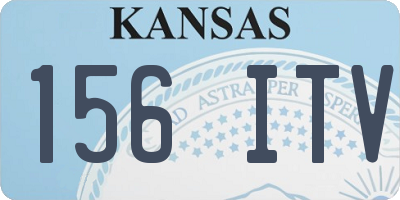 KS license plate 156ITV