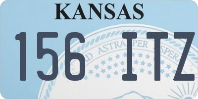 KS license plate 156ITZ
