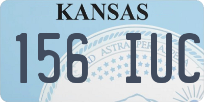 KS license plate 156IUC