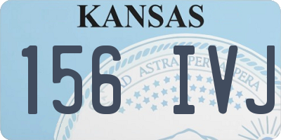 KS license plate 156IVJ