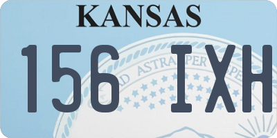 KS license plate 156IXH