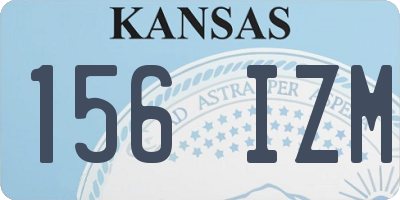 KS license plate 156IZM