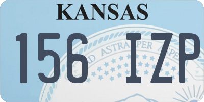 KS license plate 156IZP
