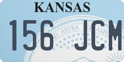 KS license plate 156JCM