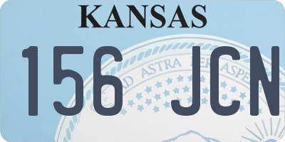 KS license plate 156JCN