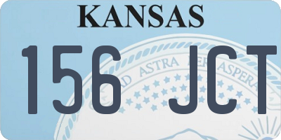 KS license plate 156JCT