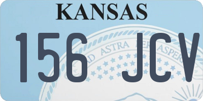 KS license plate 156JCV