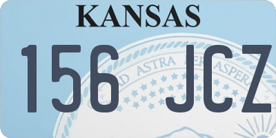 KS license plate 156JCZ