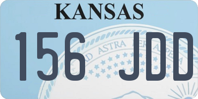 KS license plate 156JDD