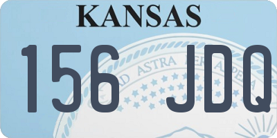 KS license plate 156JDQ