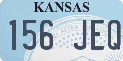 KS license plate 156JEQ