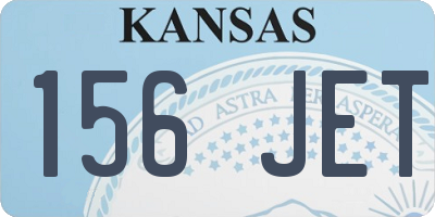 KS license plate 156JET