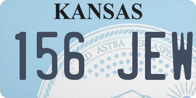 KS license plate 156JEW