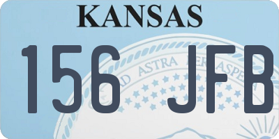 KS license plate 156JFB