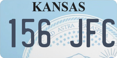 KS license plate 156JFC