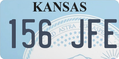 KS license plate 156JFE