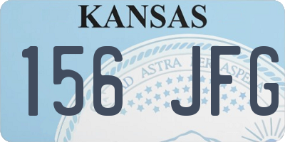 KS license plate 156JFG