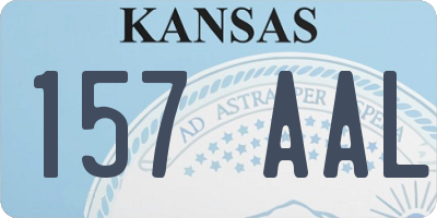 KS license plate 157AAL