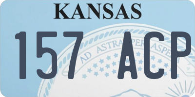 KS license plate 157ACP