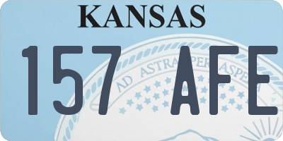 KS license plate 157AFE