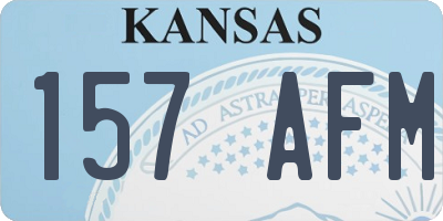 KS license plate 157AFM