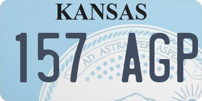 KS license plate 157AGP