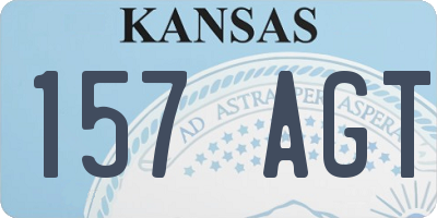 KS license plate 157AGT