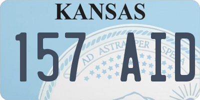 KS license plate 157AID