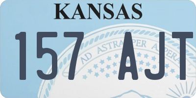 KS license plate 157AJT