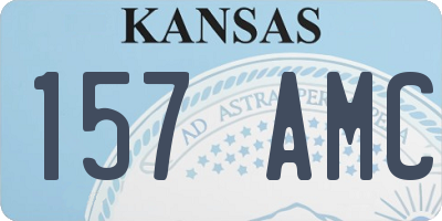 KS license plate 157AMC