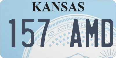 KS license plate 157AMD