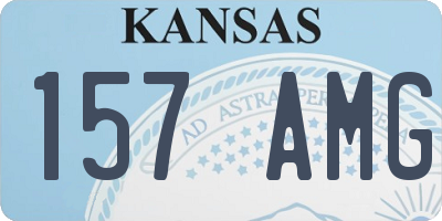 KS license plate 157AMG