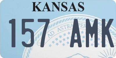 KS license plate 157AMK