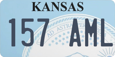 KS license plate 157AML