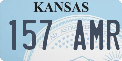 KS license plate 157AMR