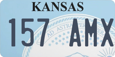 KS license plate 157AMX