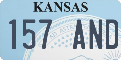KS license plate 157AND